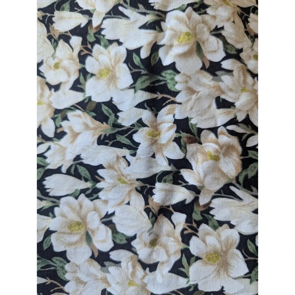 Timeless Treasures‎ Fleur Magnolia Floral Cotton Fabric 42x78 OOP BTY